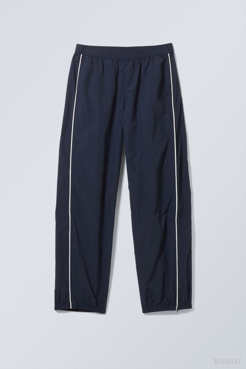 Weekday Dawn Track Trousers Dark Blue | EXQY0860