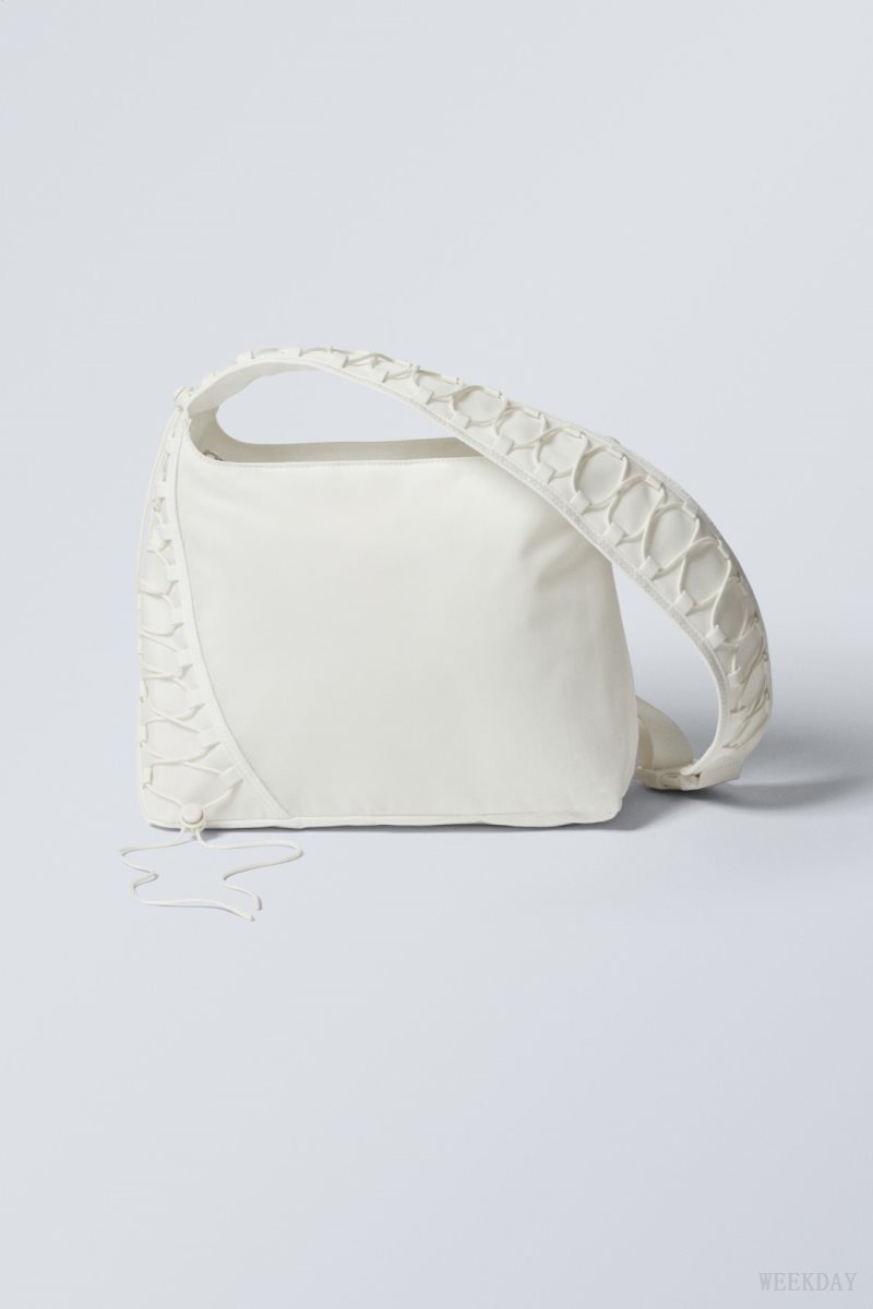 Weekday Drawstring Shoulder Bag White | YYEI0911