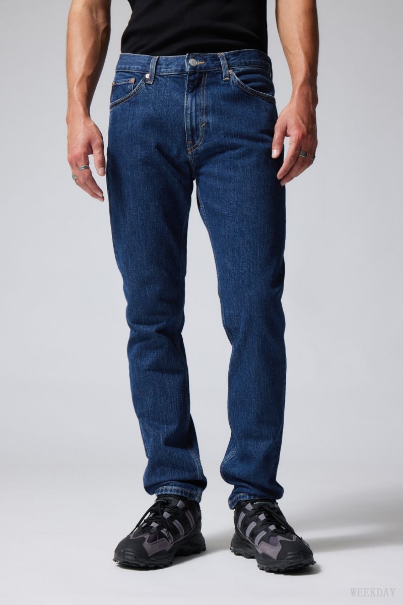 Weekday Easy Regular Straight Jeans Blue | LDZH4960