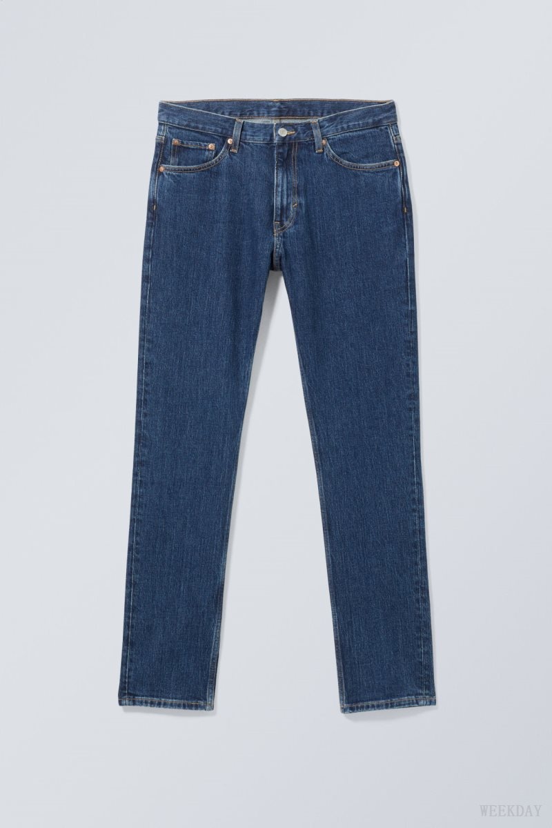 Weekday Easy Regular Straight Jeans Blue | LDZH4960