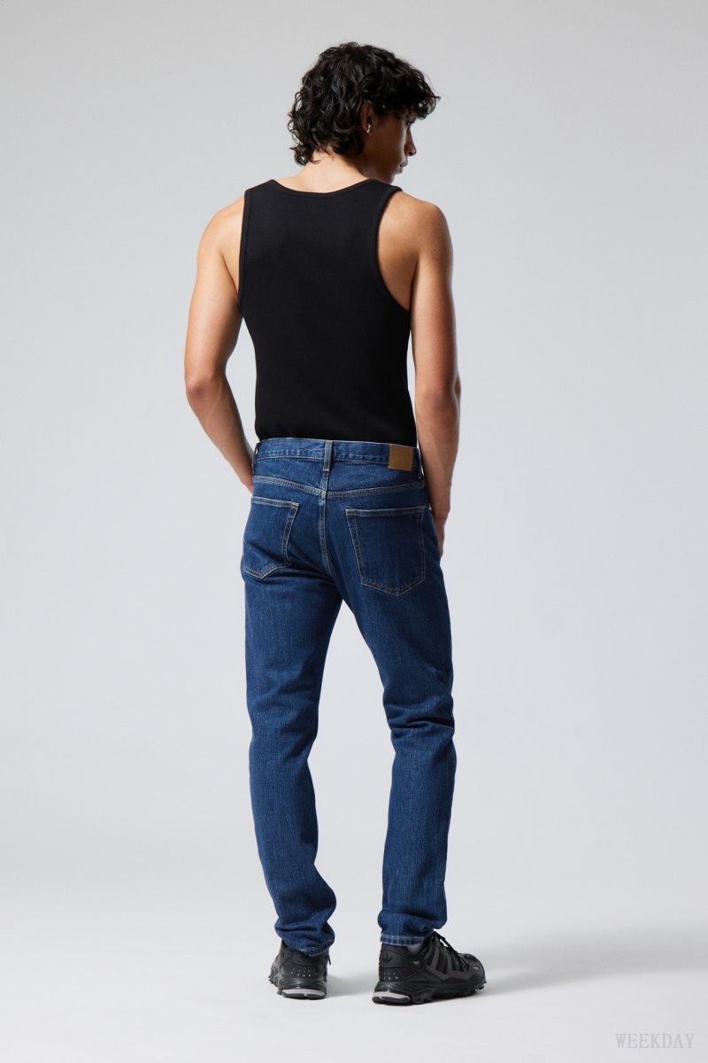 Weekday Easy Regular Straight Jeans Blue | LDZH4960