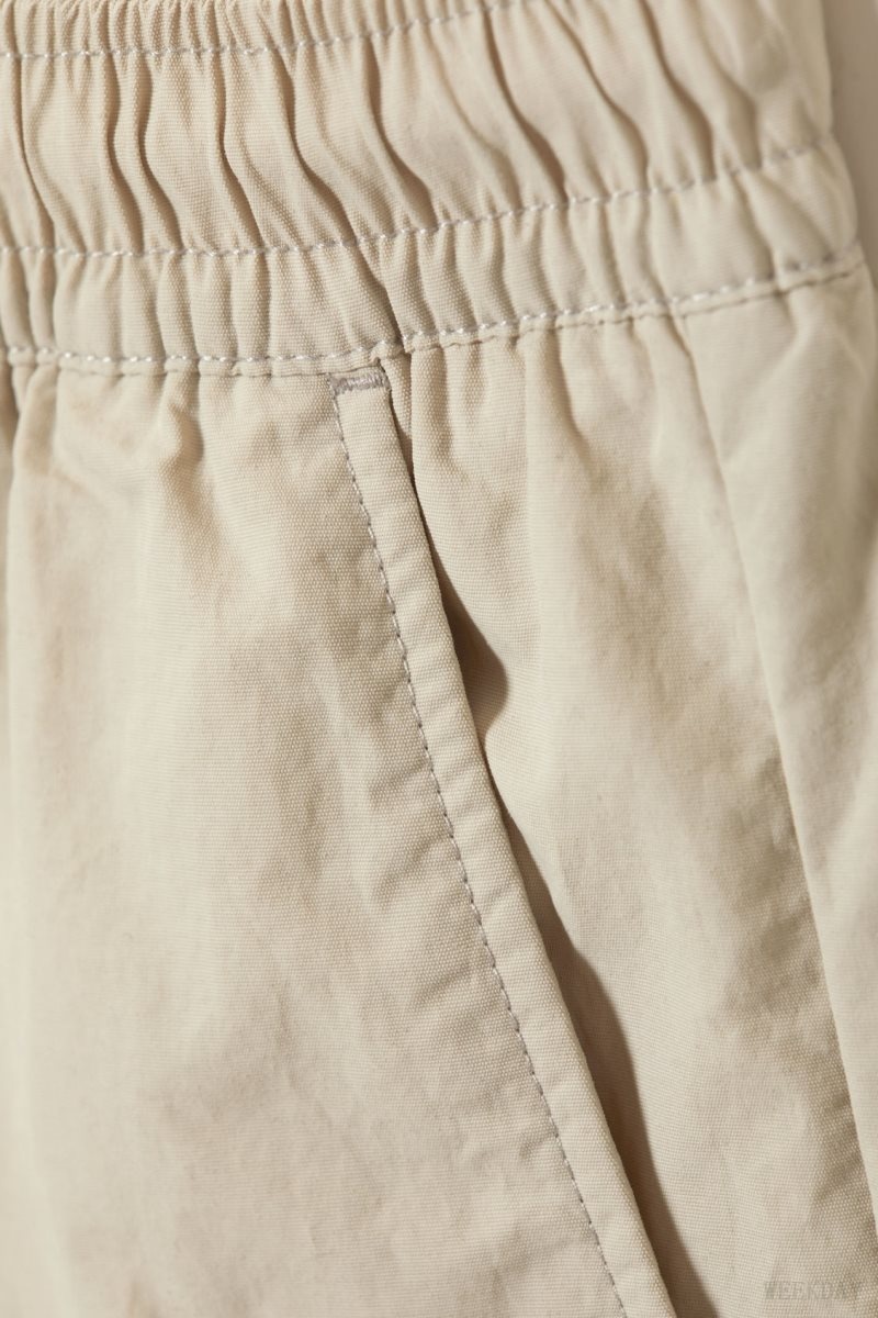 Weekday Ed Contrast Swim Shorts Beige | NWQV2992