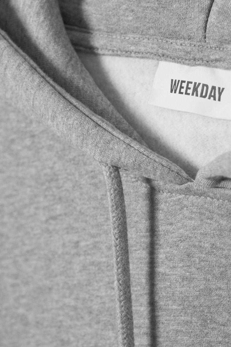 Weekday Essence Relaxed Hoodie Grey | STMU2945