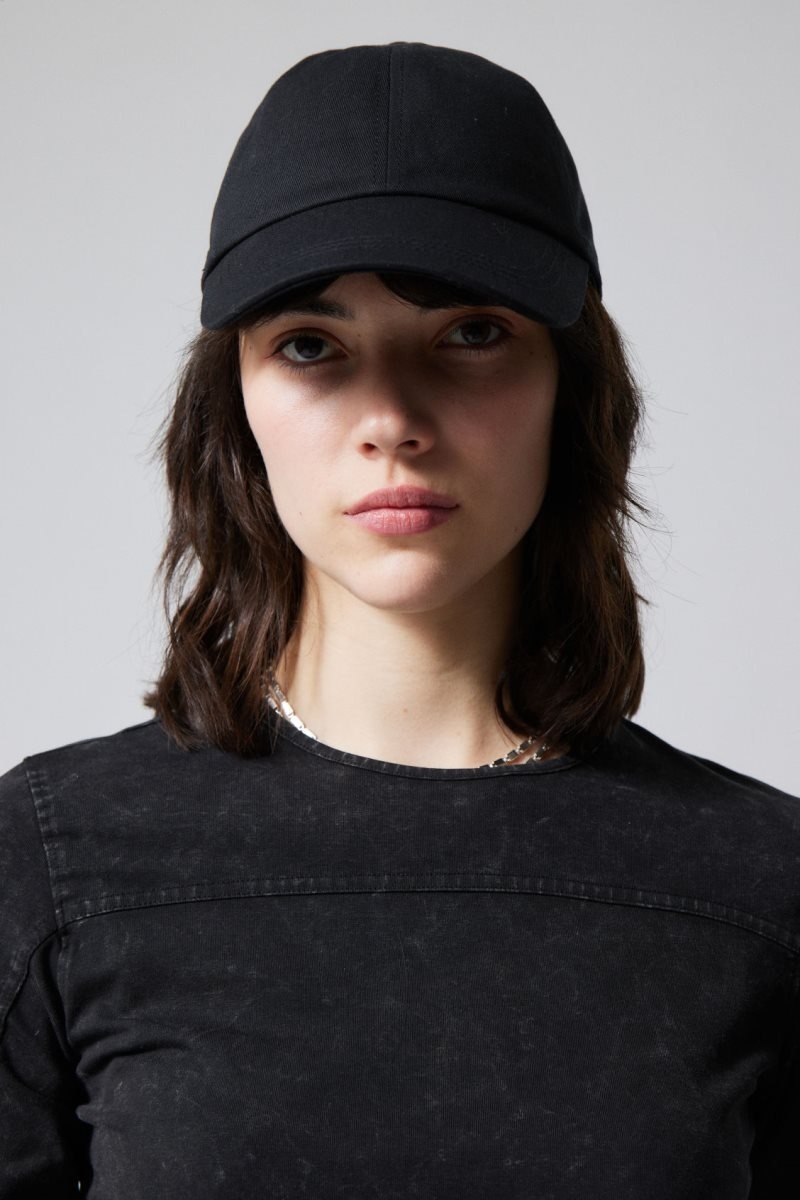 Weekday Essential Cotton Cap Black | GRES6611