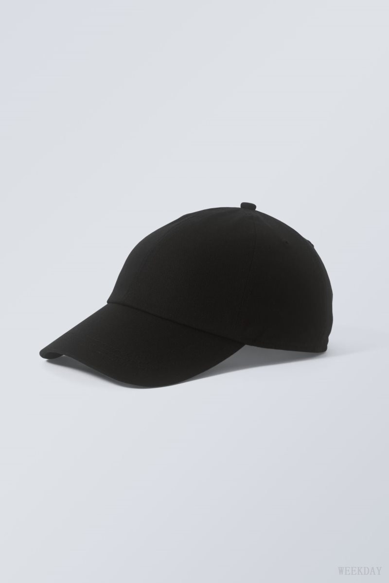 Weekday Essential Cotton Cap Black | NSAV3701