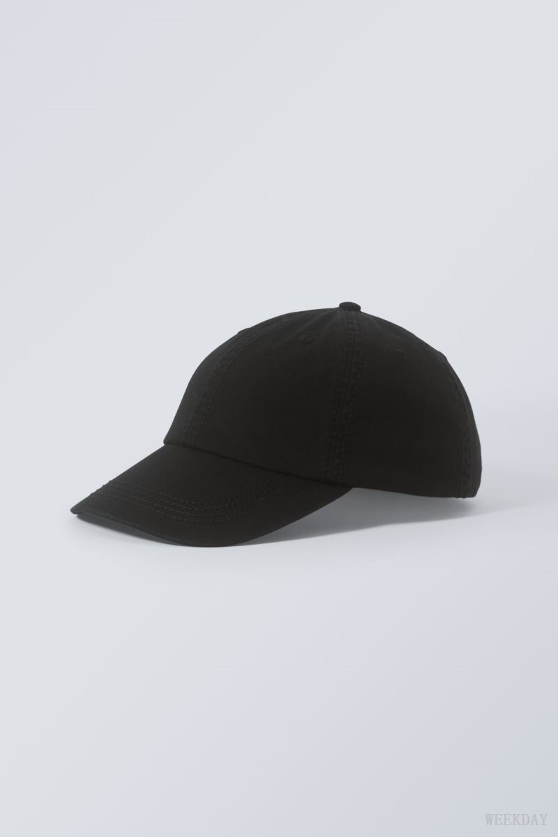 Weekday Essential Heavy Stitch Cap Black | JSCP1088