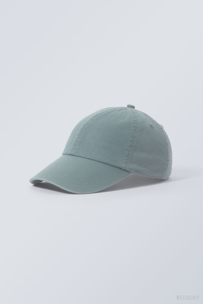 Weekday Essential Washed Cap Blue | AQAC0199