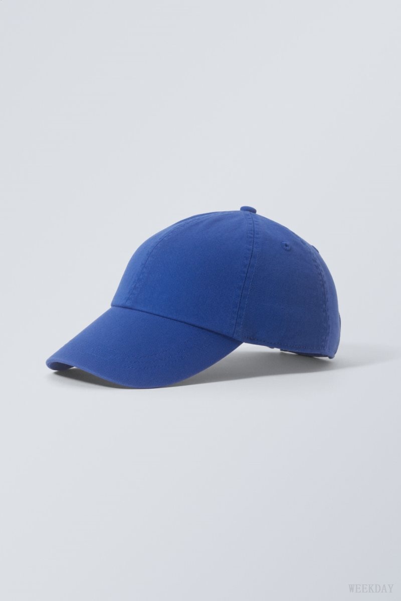 Weekday Essential Washed Cap Deep Blue | AMXN8926