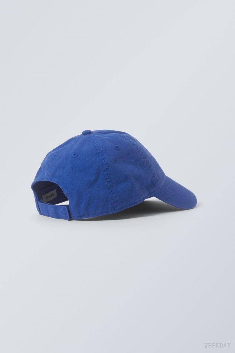 Weekday Essential Washed Cap Deep Blue | AMXN8926