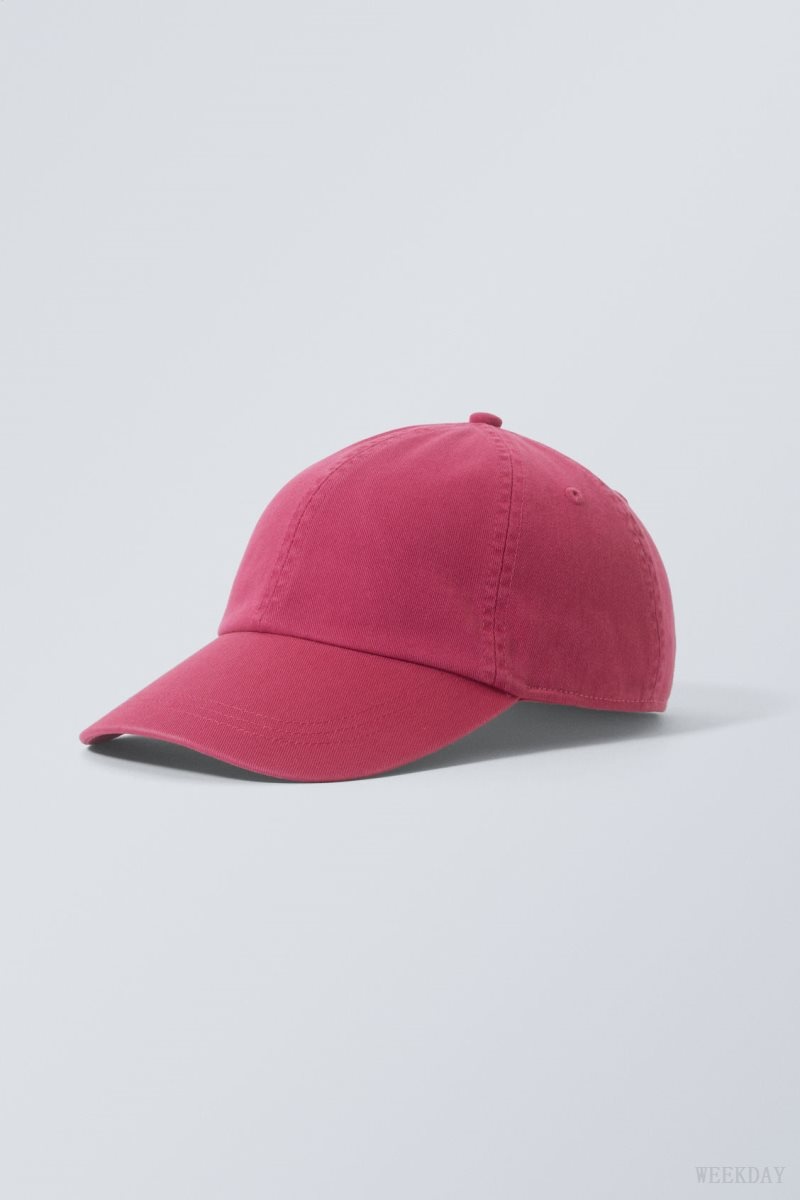 Weekday Essential Washed Cap Pink | DYFW2588