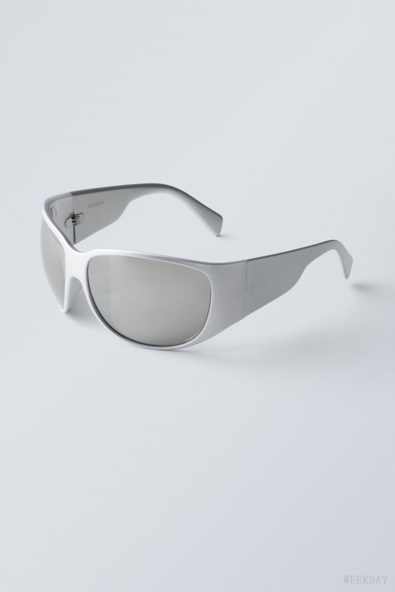 Weekday Fare Sunglasses Silver | PMXQ0451