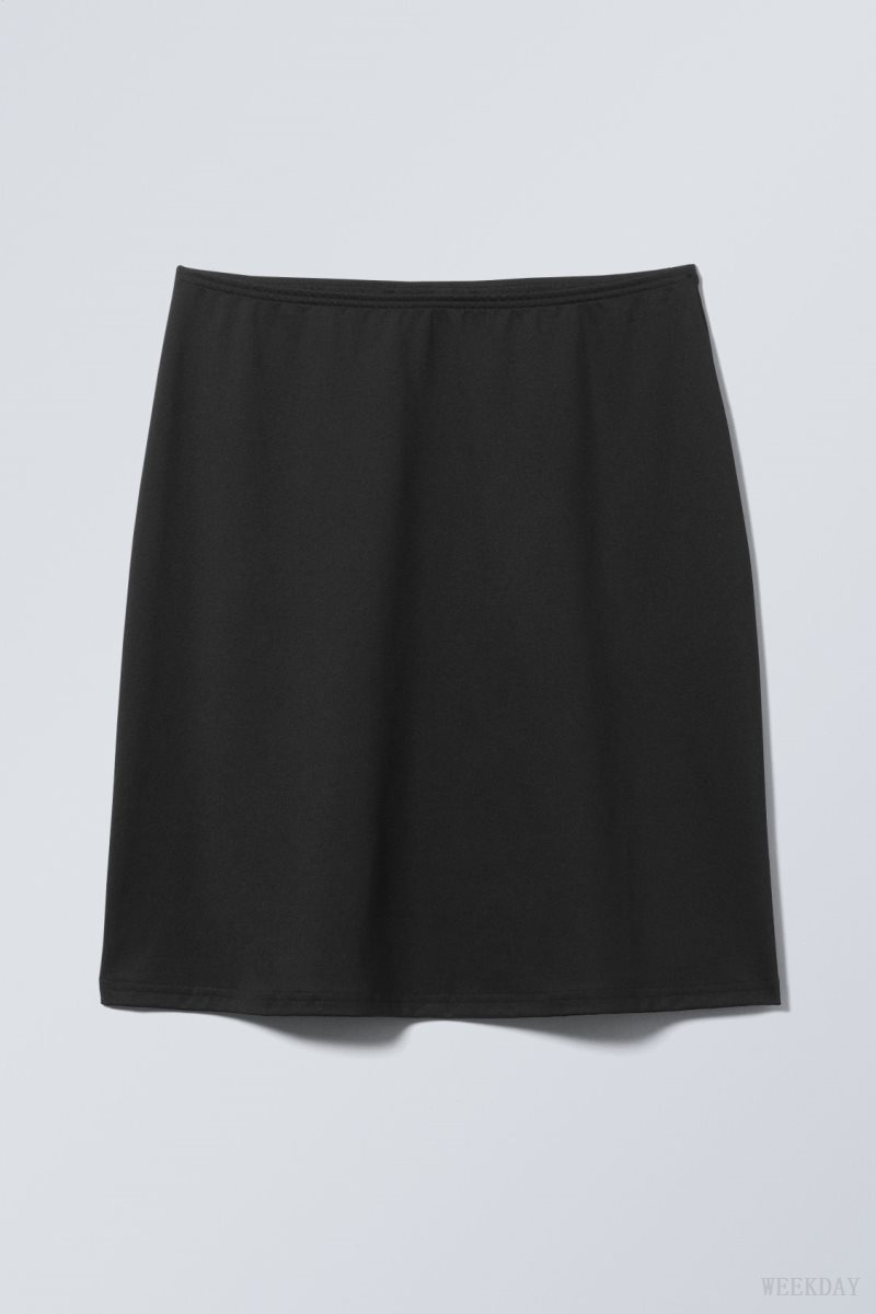 Weekday Fine Midi Skirt Black | EAMA2576