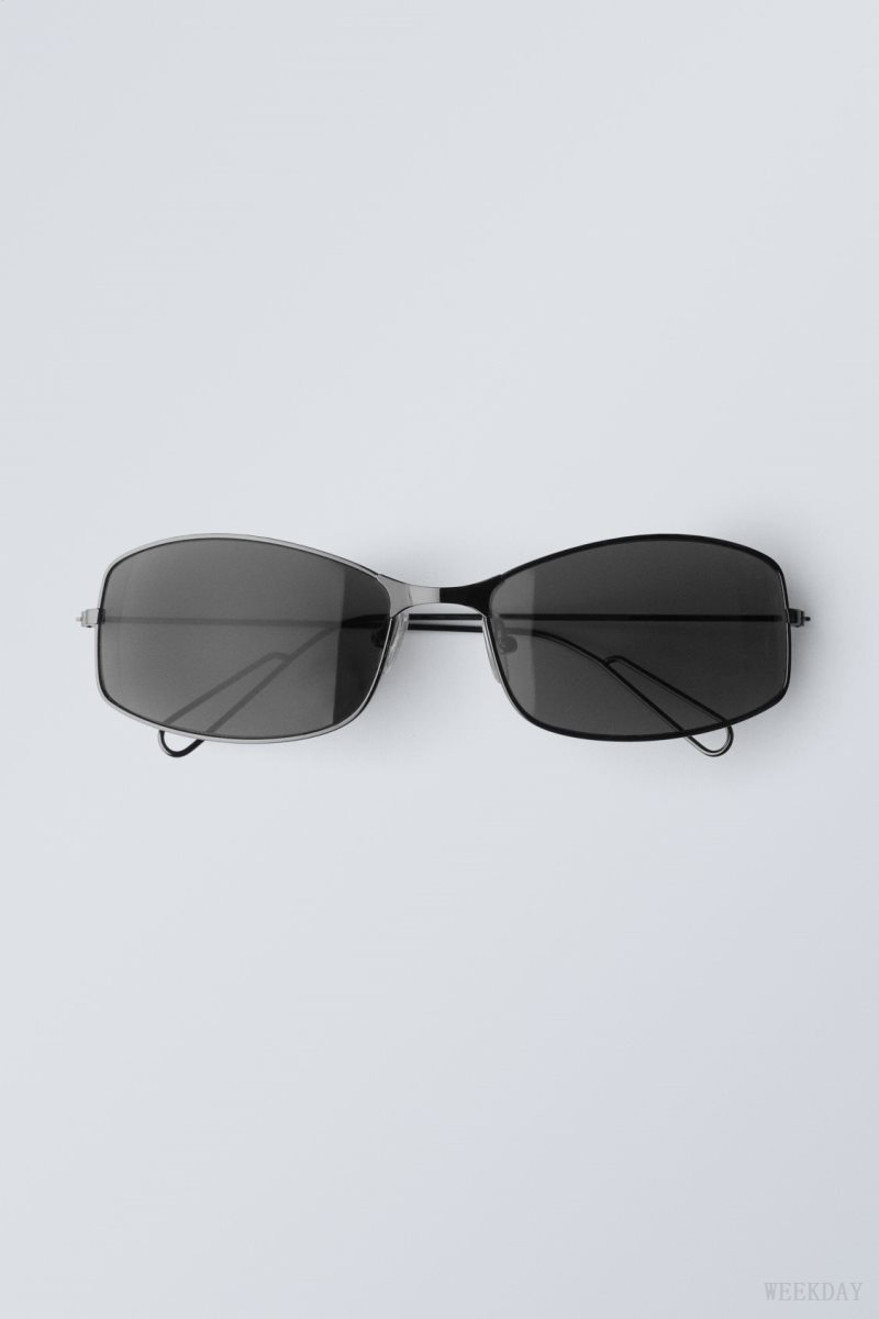 Weekday Flash Sunglasses Black | FZOY8343