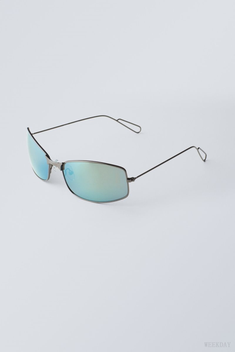 Weekday Flash Sunglasses Green | VAXM7975