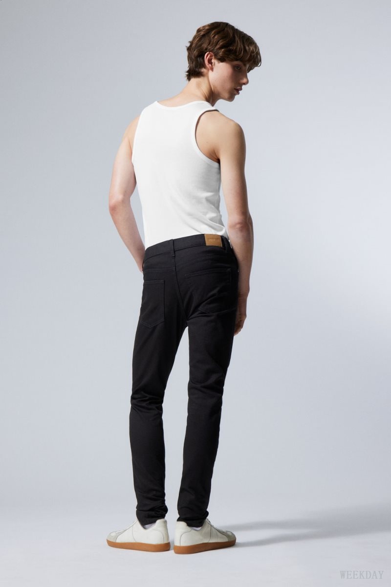 Weekday Friday Skinny Jeans Black | LRIG4813