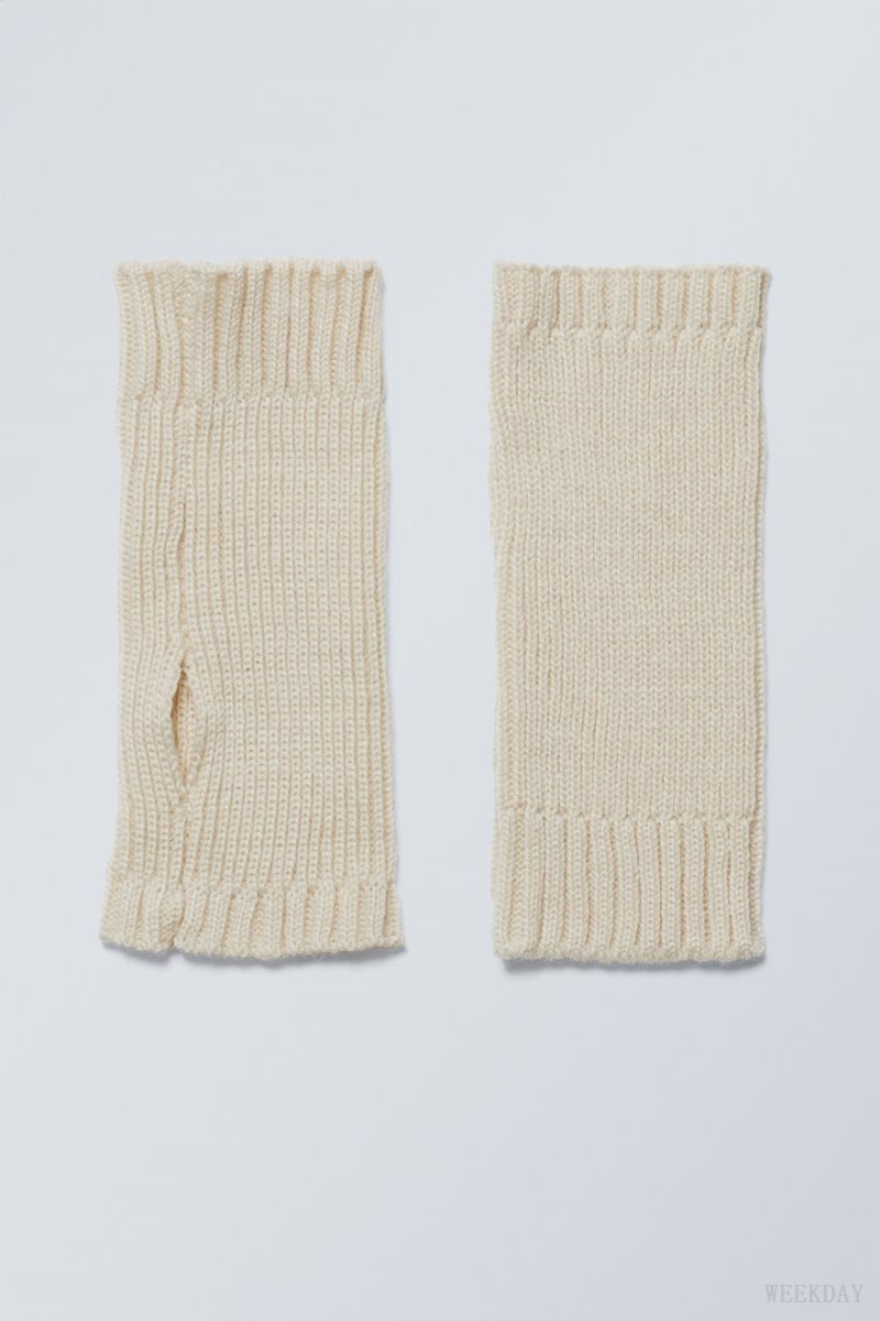 Weekday Hanna Wrist Warmer Beige | KORK1409