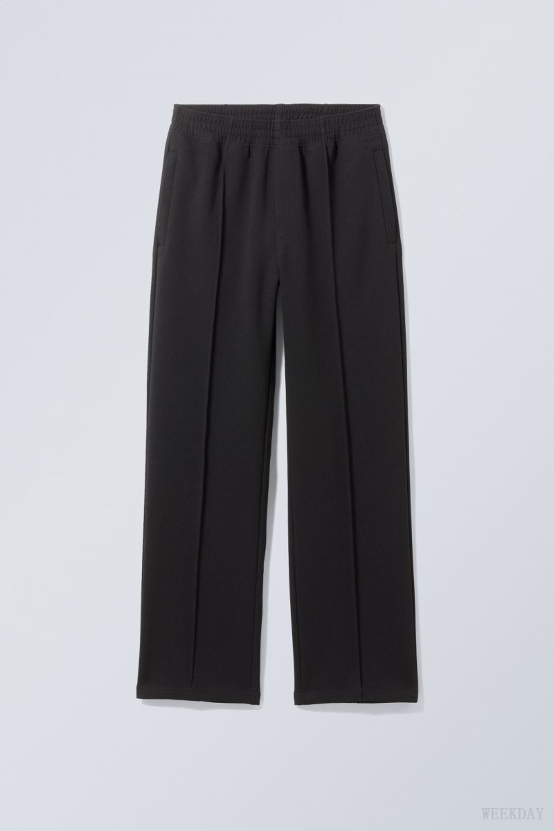 Weekday Ken Tracksuit Pants Black | QVVX6514