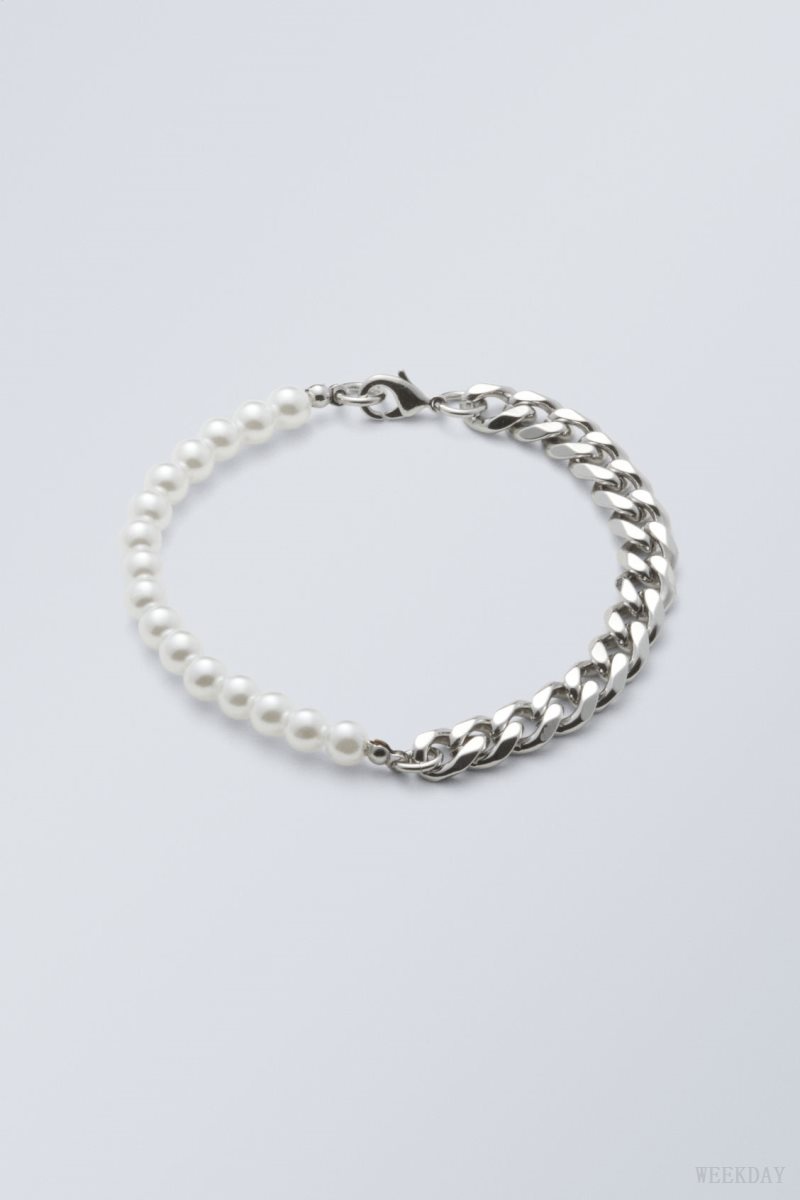 Weekday Kevin Bracelet Silver | ZPQK0469