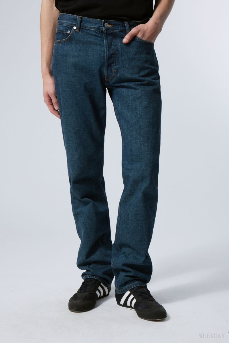 Weekday Klean Regular Straight Jeans Blue | CMNF6292