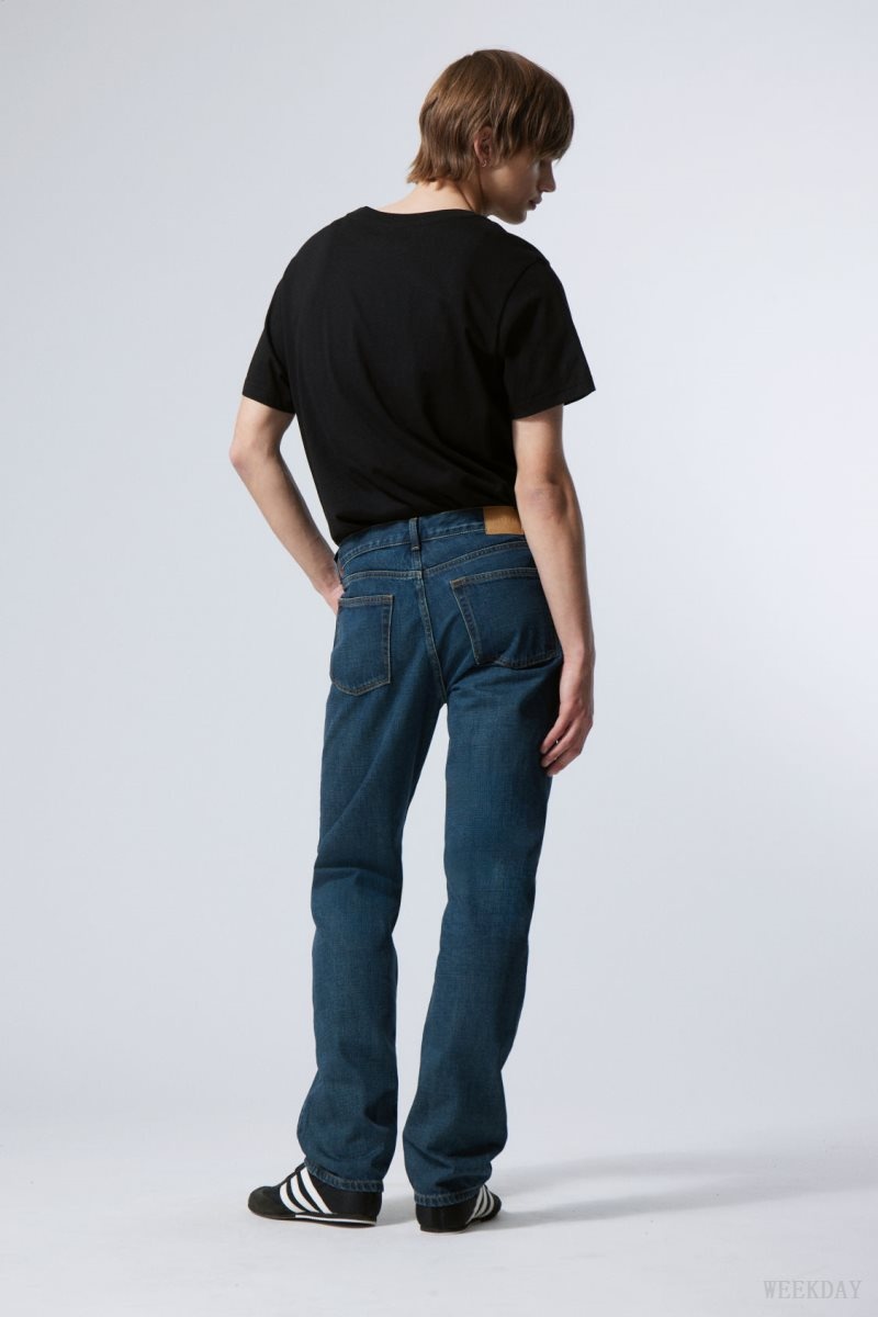 Weekday Klean Regular Straight Jeans Blue | CMNF6292