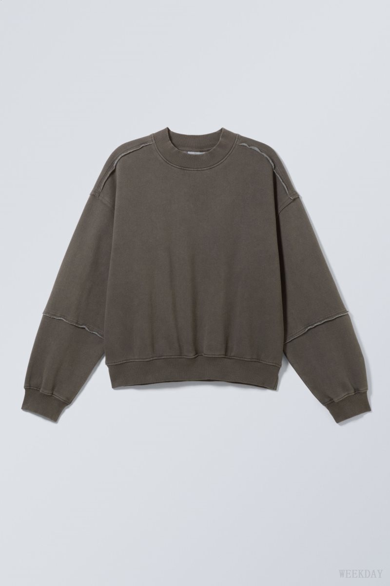 Weekday Liam Sweatshirt Grey | MYZD2745