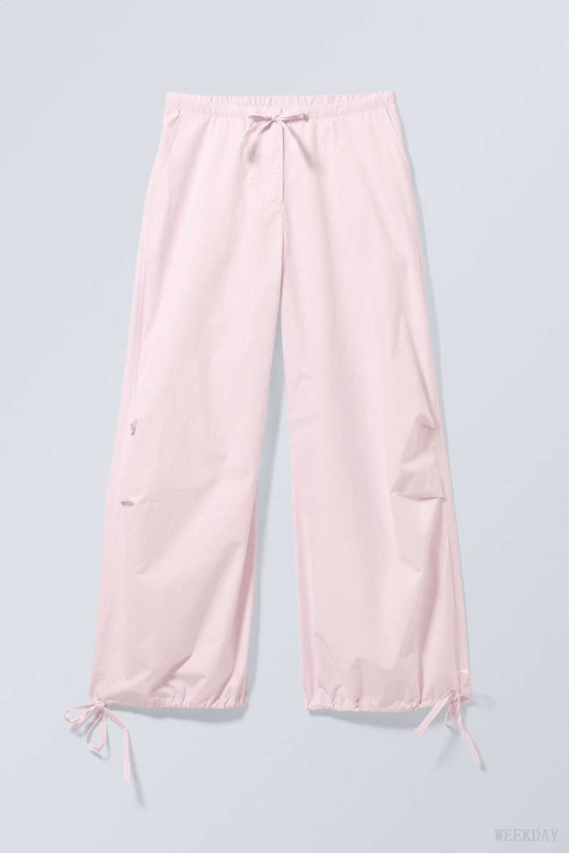 Weekday Luisa Parachute Trousers Pink | SCCW6696