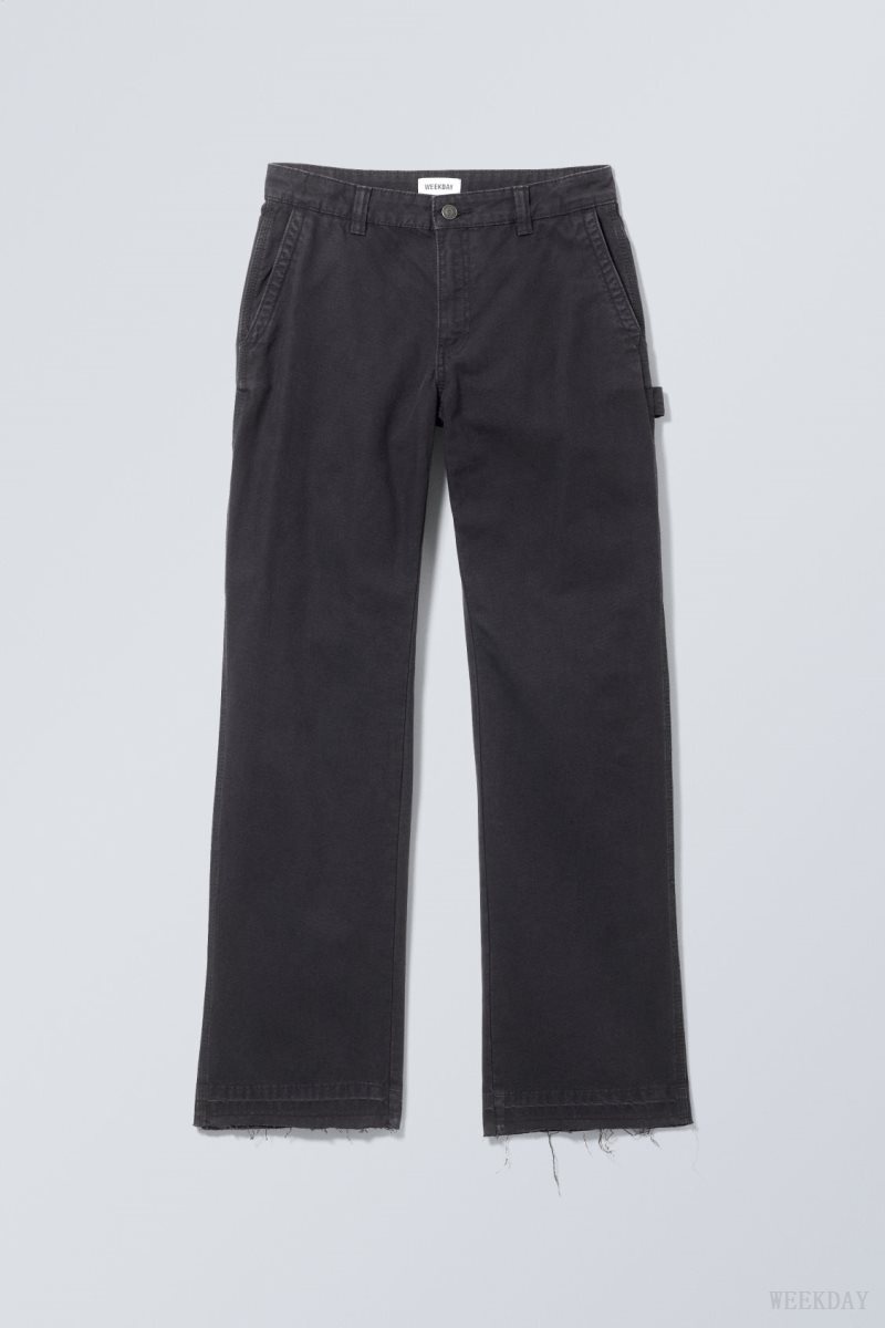 Weekday Mace Carpenter Trousers Black | HAEX0706