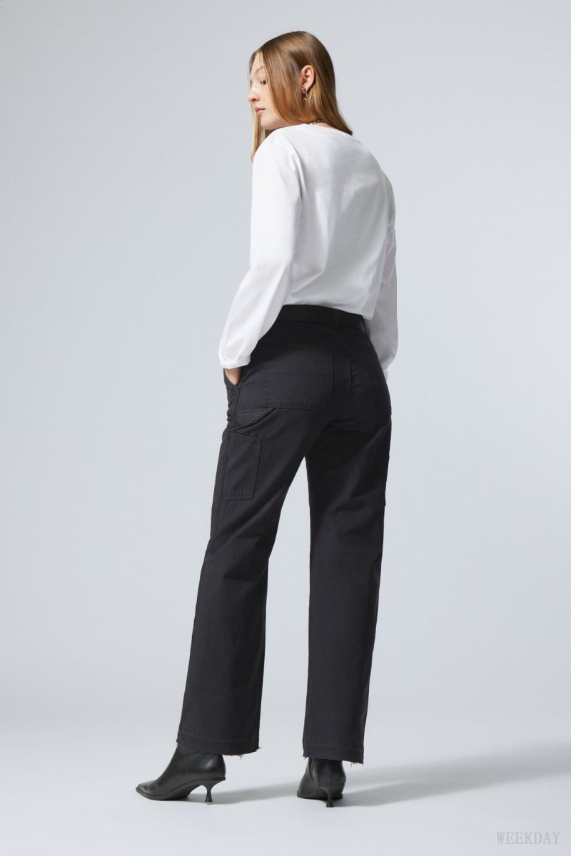 Weekday Mace Carpenter Trousers Black | HAEX0706