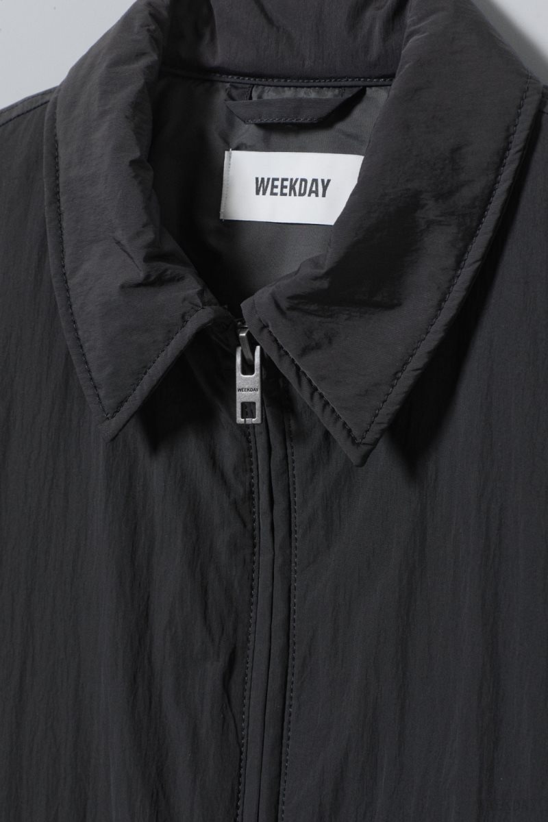 Weekday Martin Nylon Jacket Black | JLGE6720