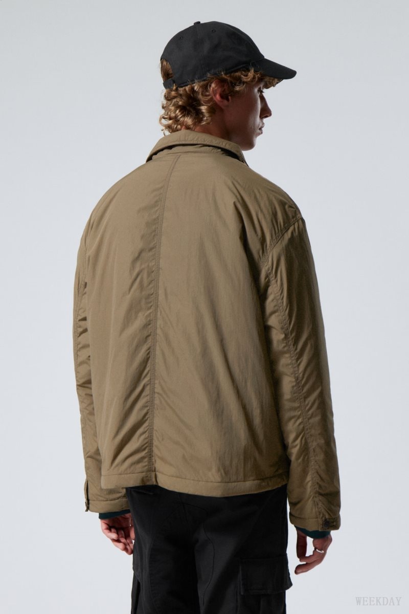 Weekday Martin Nylon Jacket Dusty Mole | LAAK6620