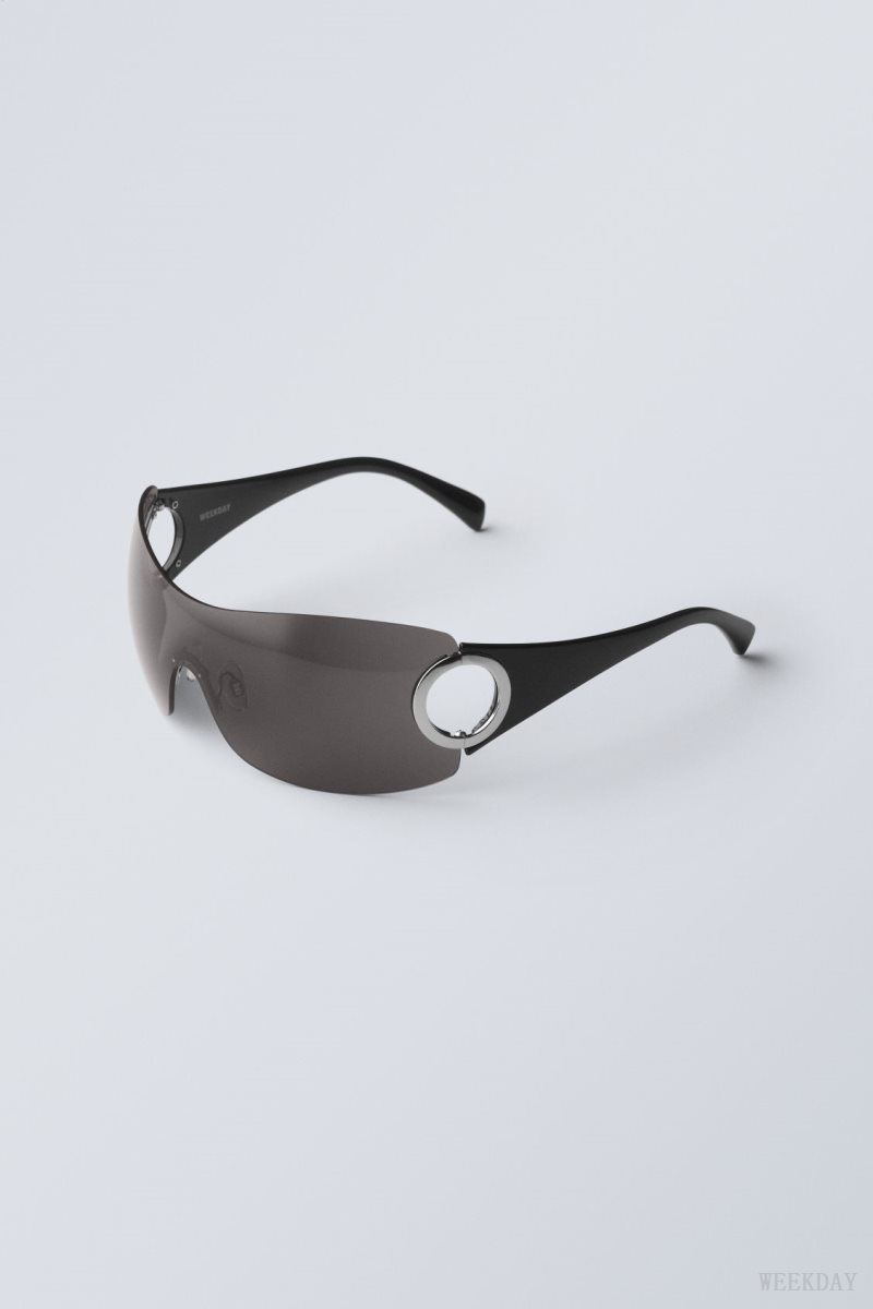 Weekday Motion Sunglasses Black | JCHM9136