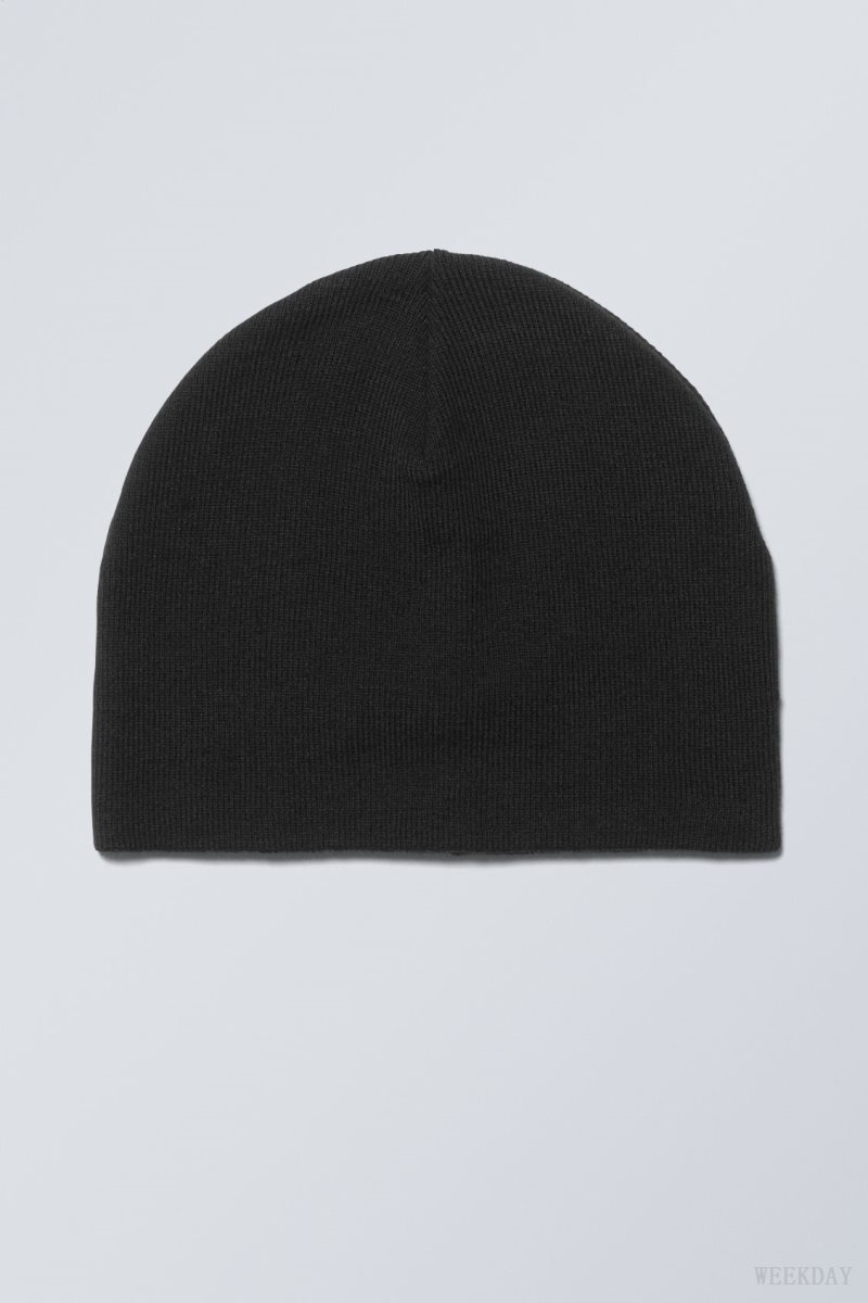 Weekday No Fold Beanie Black | ROVY8668