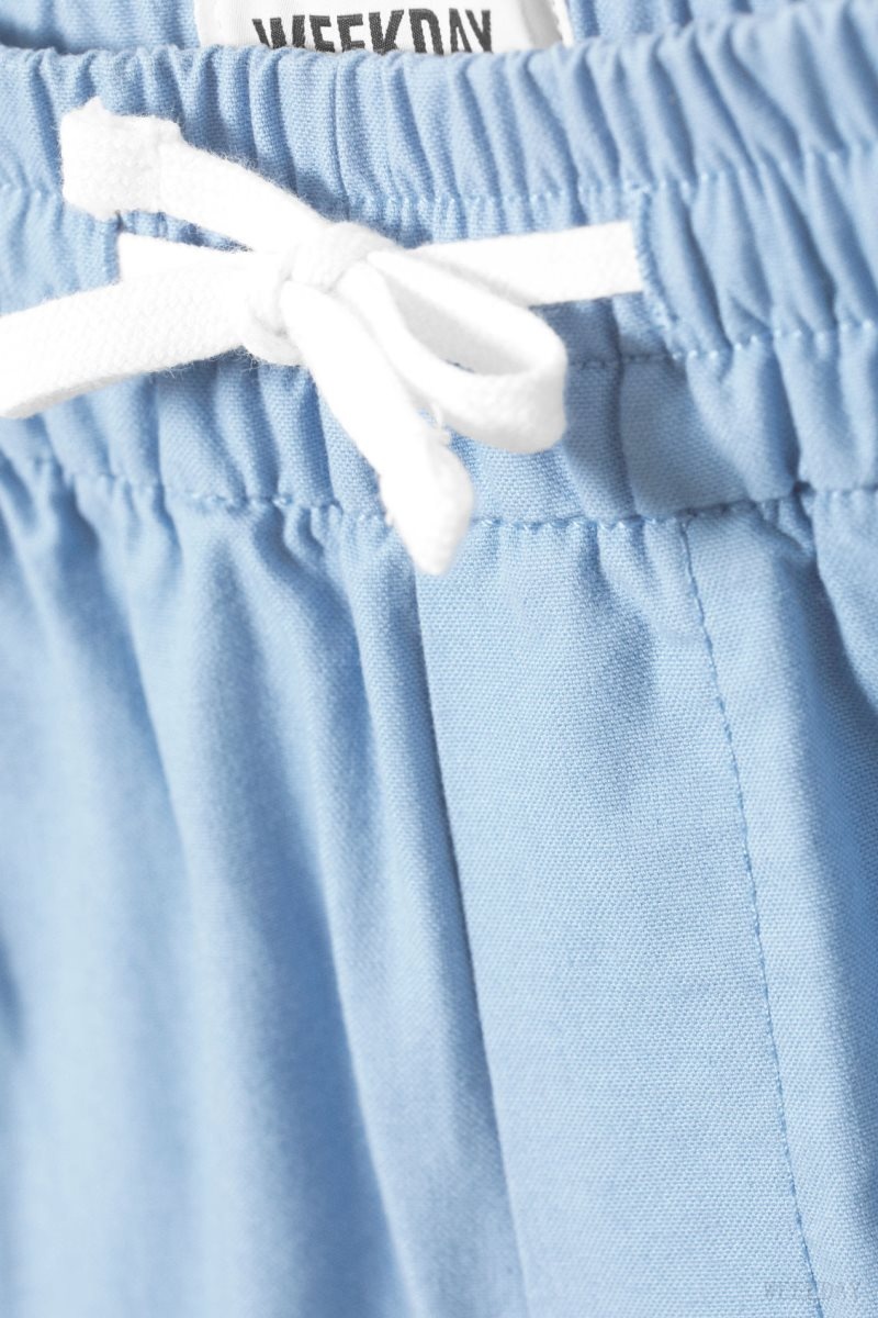 Weekday Olsen Regular Shorts Light Blue | EAYY8863