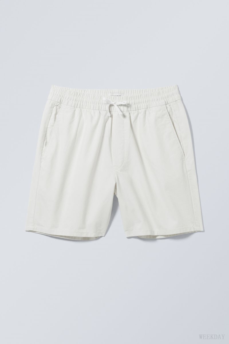 Weekday Olsen Regular Shorts White | HJVP3700