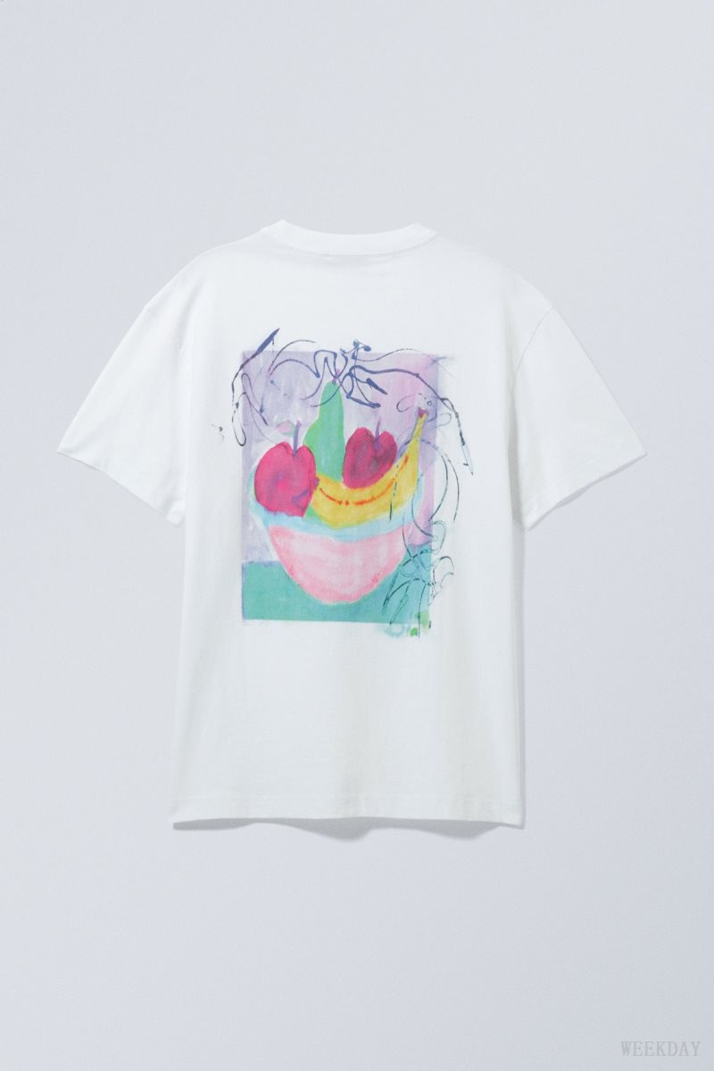 Weekday Oversized Graphic Printed T-shirt Art School | EHFV2042