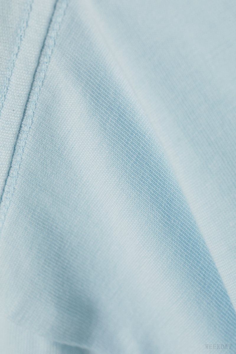 Weekday Oversized Heavyweight T-shirt Light Blue | SKLG6063