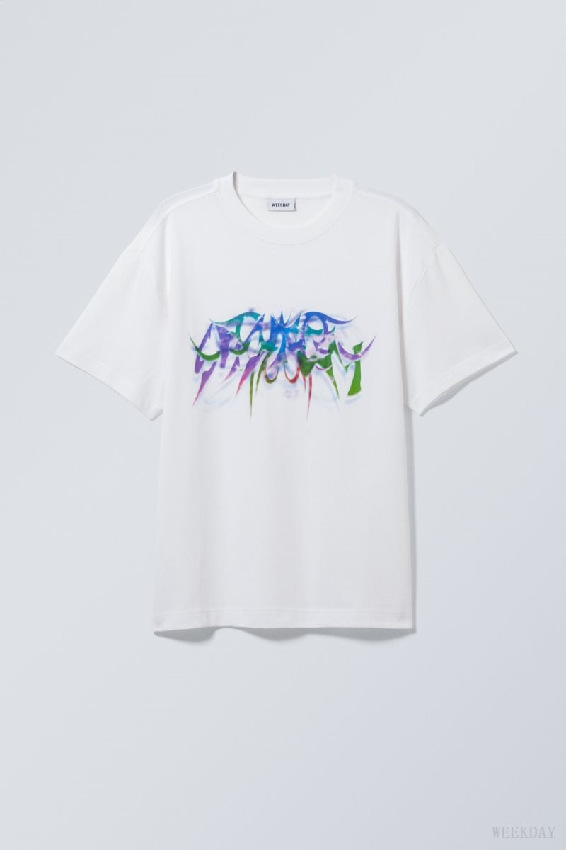 Weekday Oversized Printed Graphic Tee Graphic Print | UQYN7050