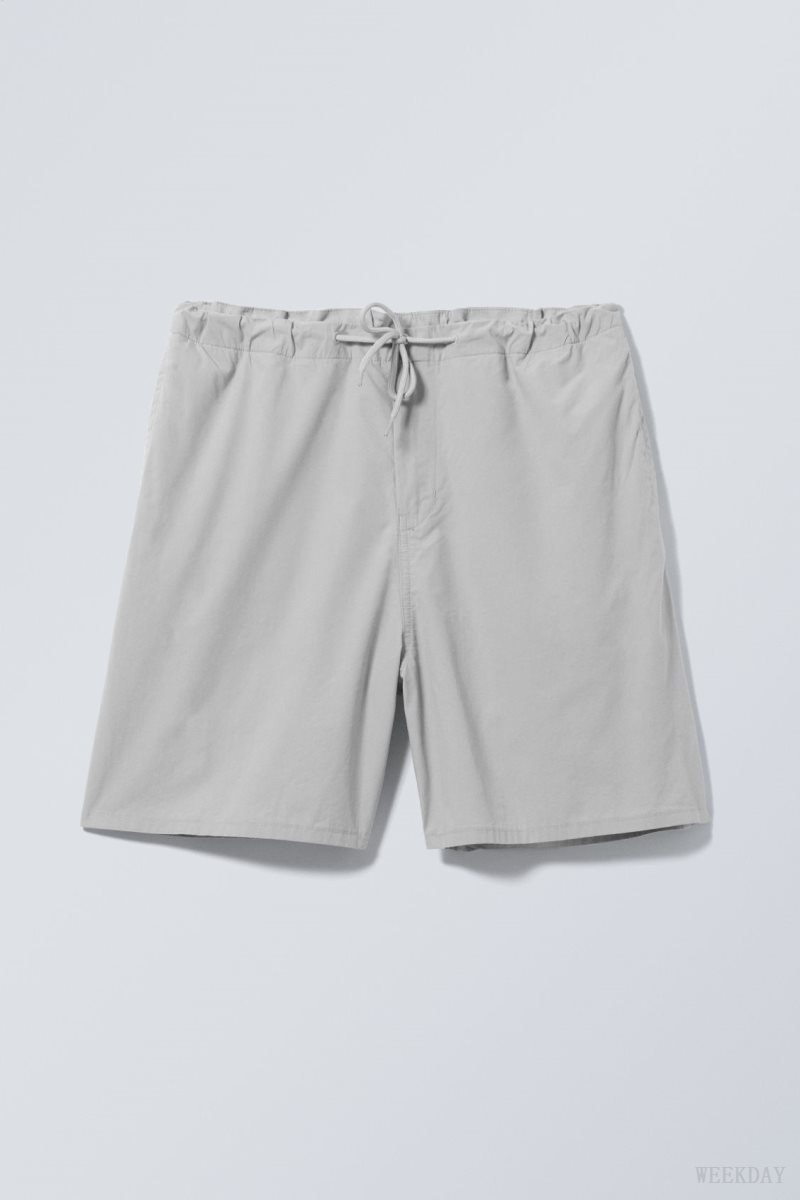 Weekday Parachute Loose Shorts Grey | GGAF1438