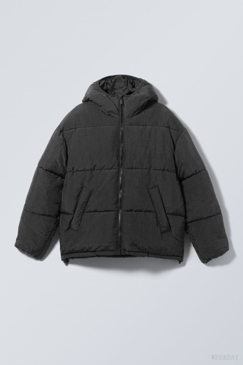 Weekday Pat Puffer Jacket Black | IFIS4210