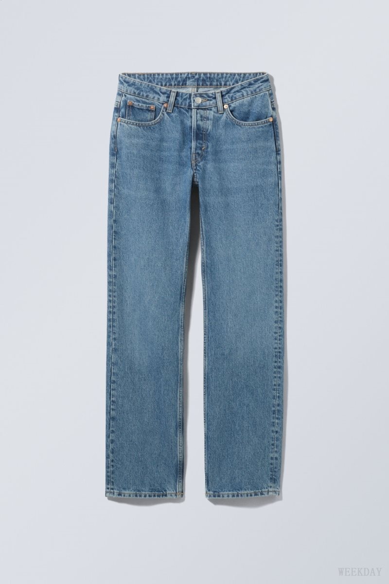 Weekday Pin Mid Straight Jeans Harper | ROSJ2368