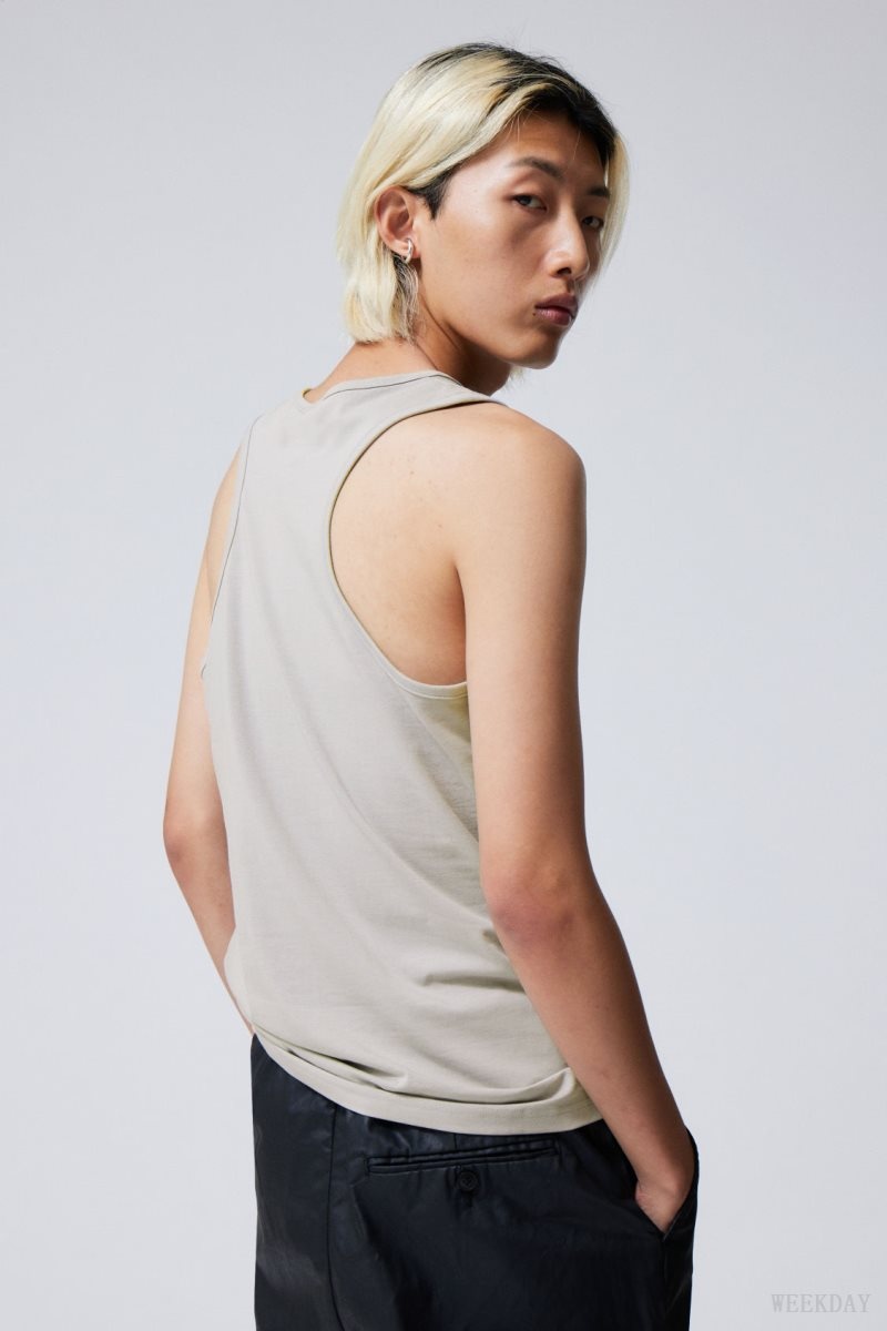 Weekday Regular Tank Top Grey | ZAHR5580