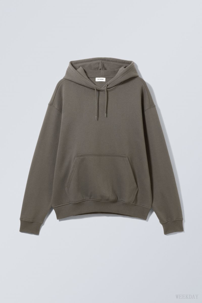 Weekday Relaxed Heavy Hoodie Black | PCWX8278