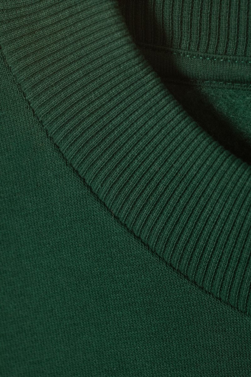 Weekday Relaxed Heavyweight Sweatshirt Dark Green | ACDF6378