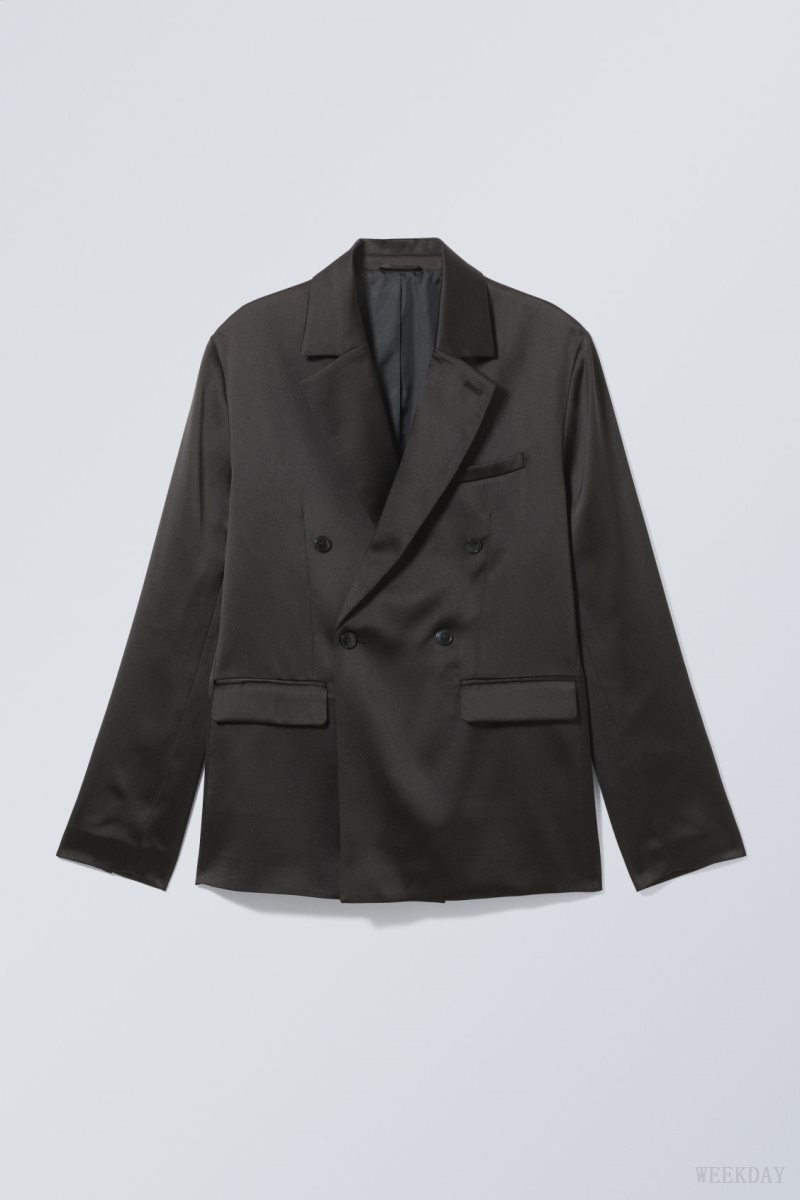 Weekday Roberto Regular Blazer Black | HZSY7425