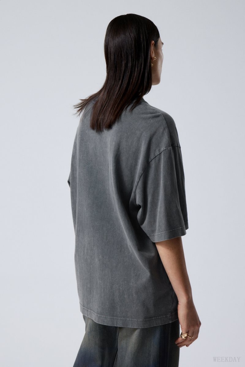 Weekday Soft Oversized T-shirt Blue | KOZZ0610