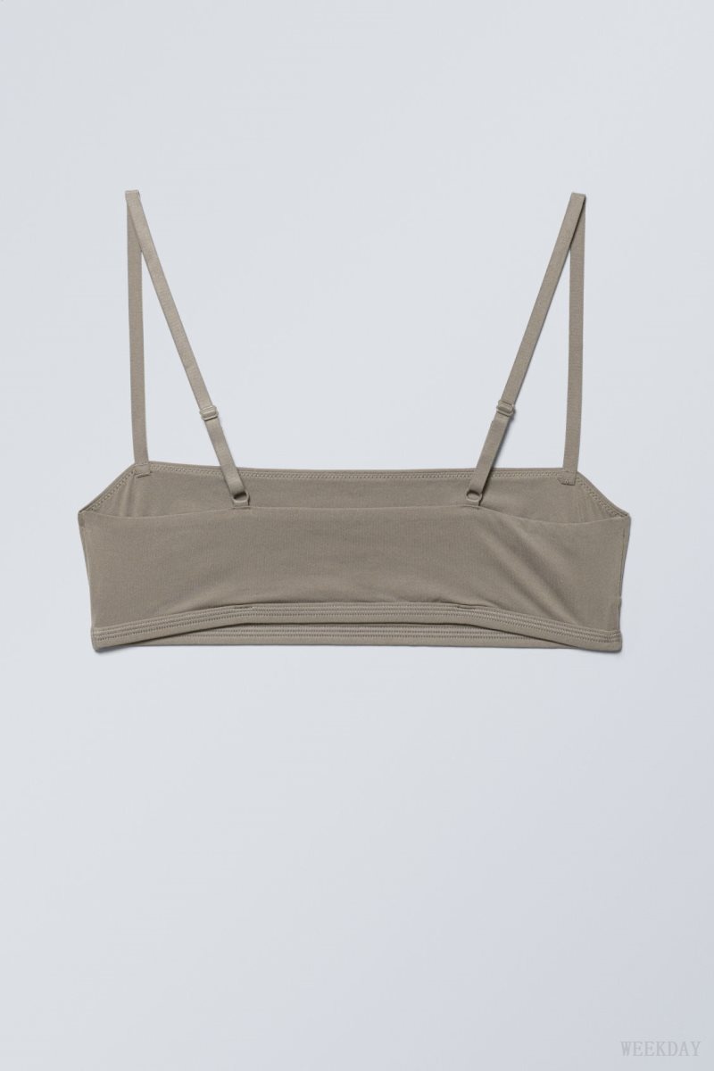 Weekday Soul Soft Bra Bra Dusty Mole | BKNX9540