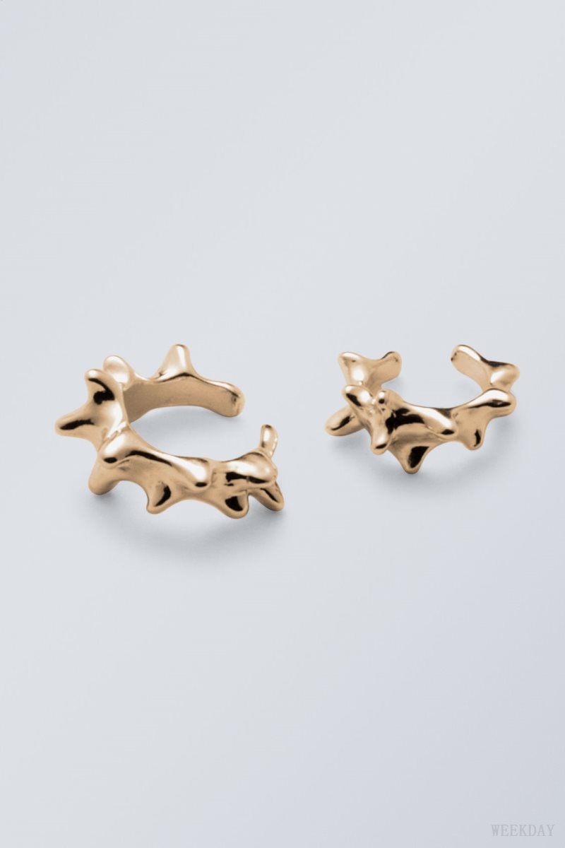 Weekday Spike Earcuffs Gold | WWTB6043