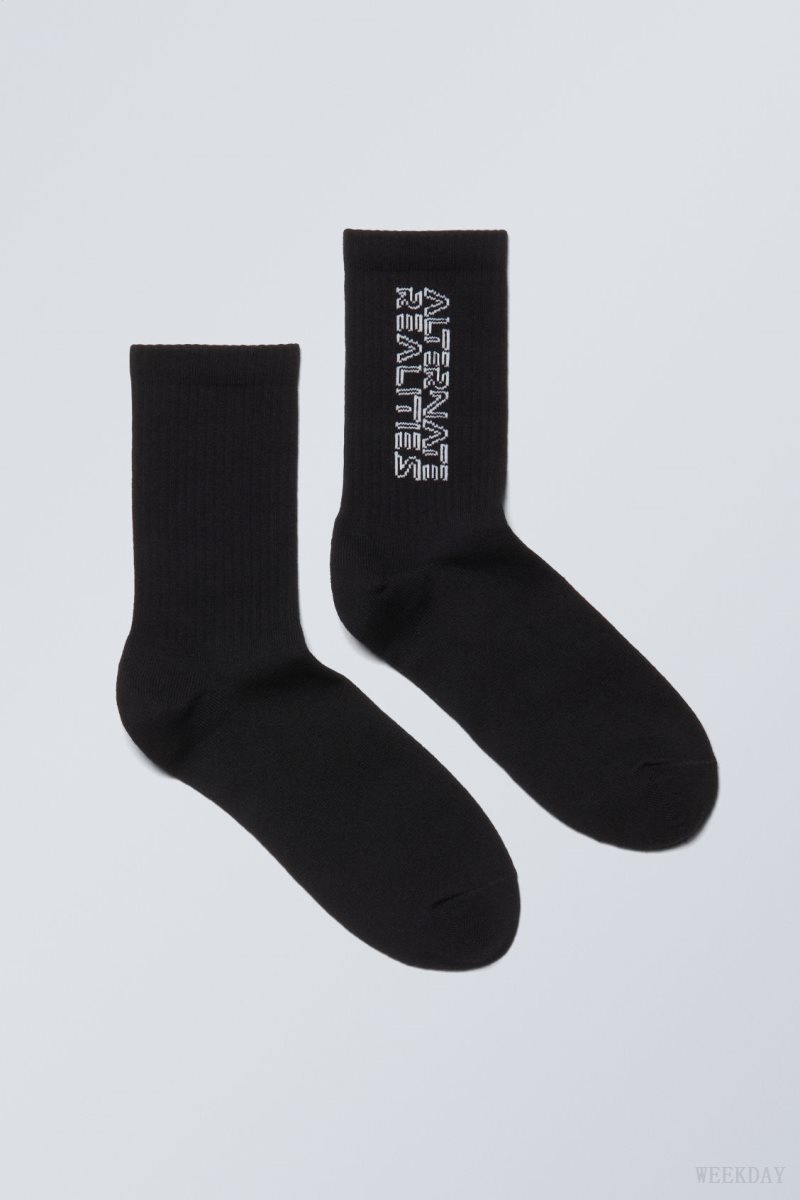 Weekday Sport Printed Socks Alternate Realities | EATJ3840