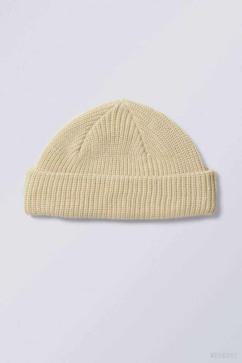 Weekday Stan Beanie Beige | UVUQ0664