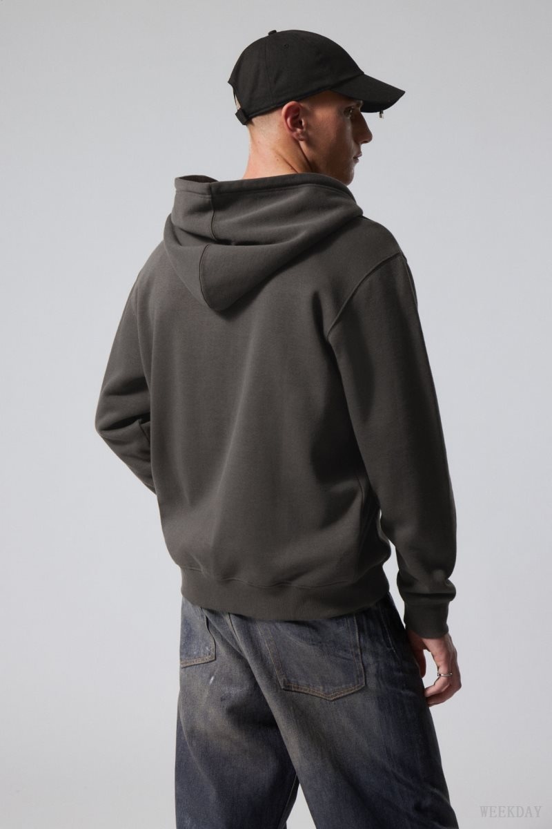 Weekday Standard Graphic Zip Hoodie Spiky Dreamer | GQOR7383